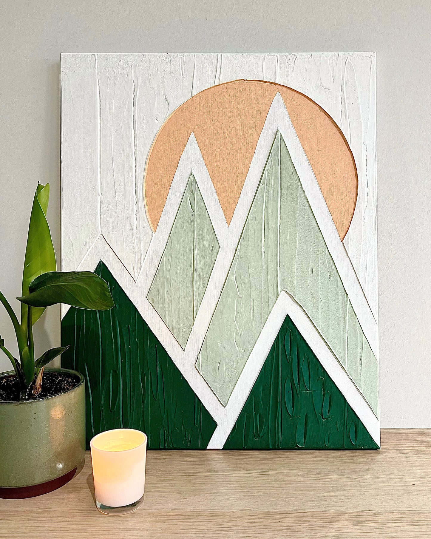 The Peaks Textured Art