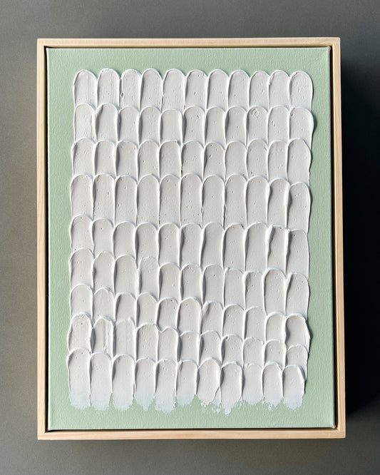 Stripes on Sage Textured Art